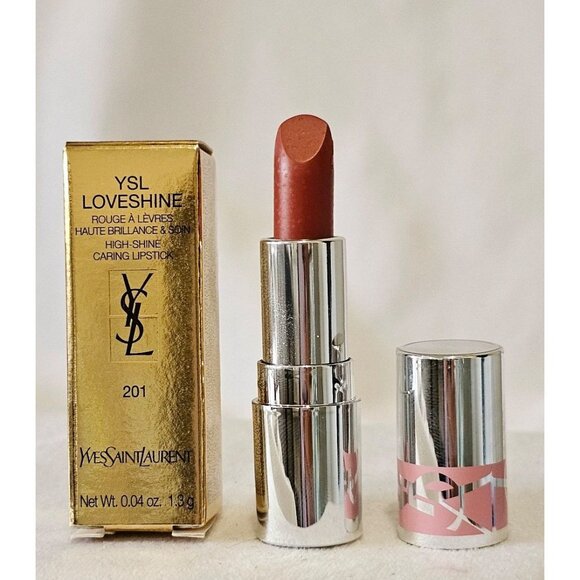 New Yves Saint Laurent (YSL) Loveshine High-Shine Caring Lipstick 201 mini - Picture 1 of 1